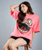 Oversize Pink Monster T-Shirt